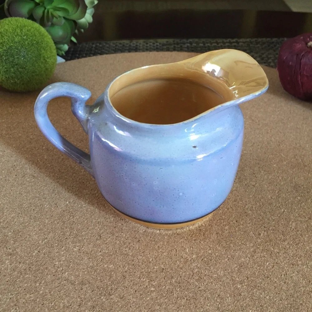 1950s Blue Lusterware Creamer
